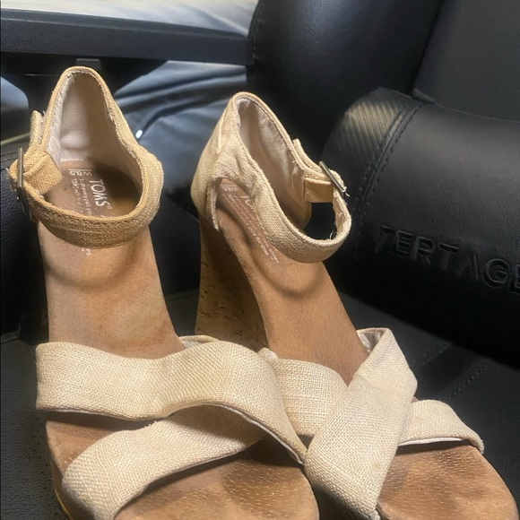 Toms wedge cream 8.5 w - Picture 11 of 11